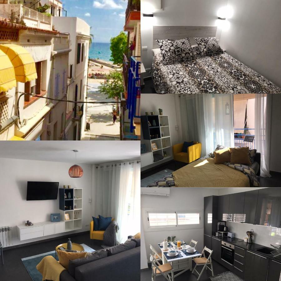 Sunny Flat In Sitges 30 Seconds To Beach, Balcony & Sea Views! ภายนอก รูปภาพ